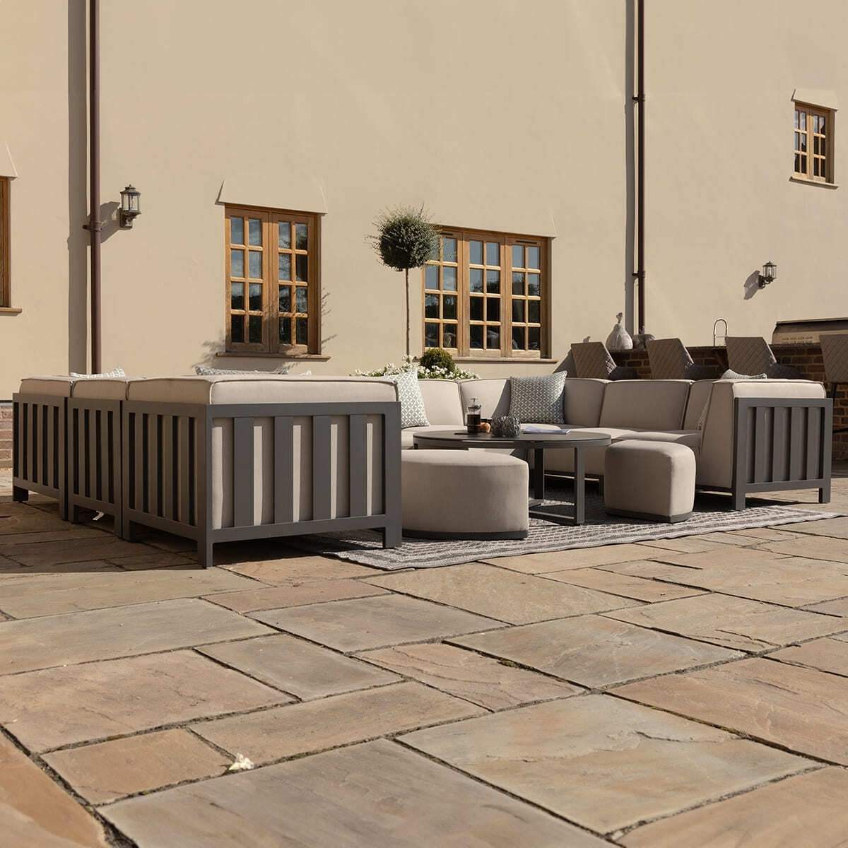 Maze - Outdoor Fabric Ibiza U Shape Sofa Set