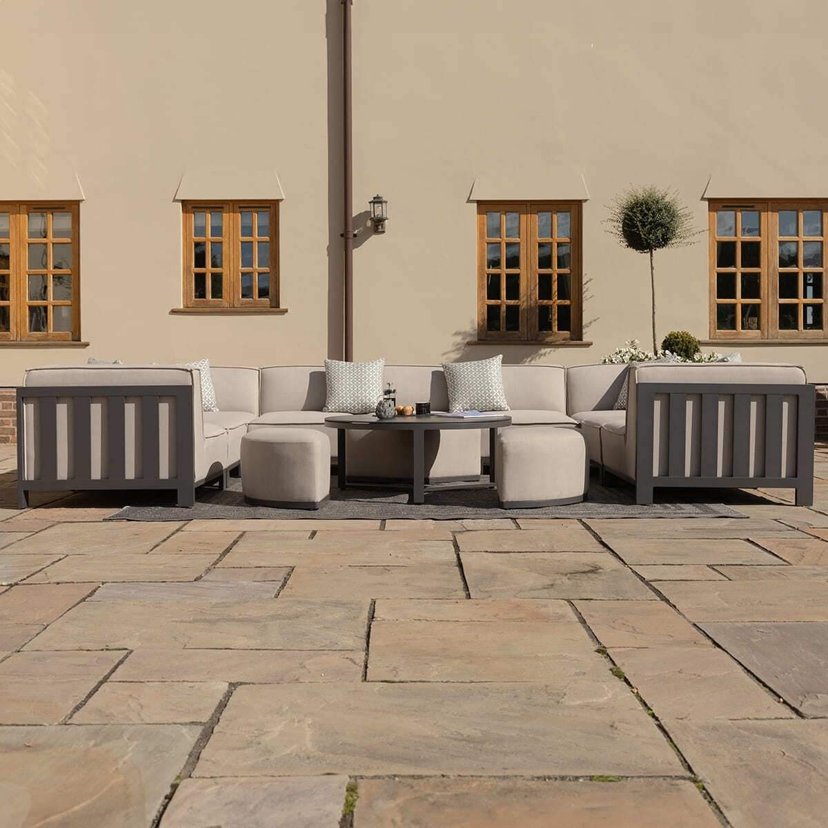 Maze - Outdoor Fabric Ibiza U Shape Sofa Set