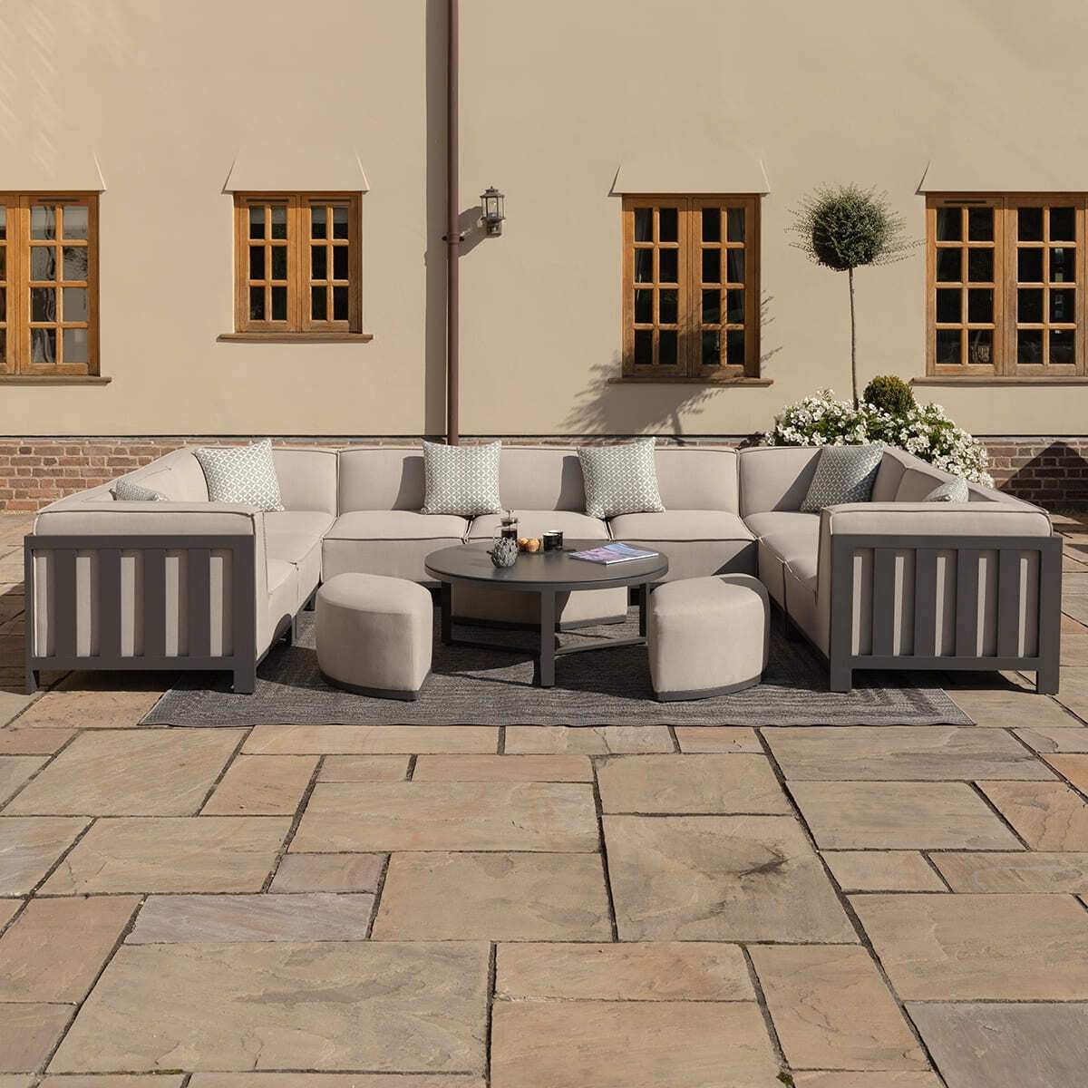 Maze - Outdoor Fabric Ibiza U Shape Sofa Set