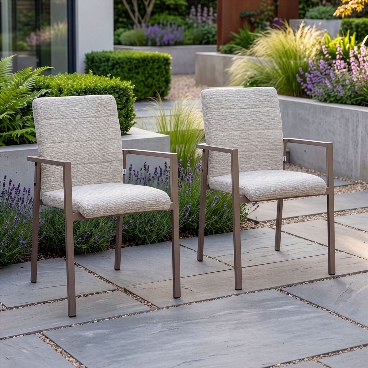 Maze - Outdoor Fabric Pair of Ibiza Dining Chairs