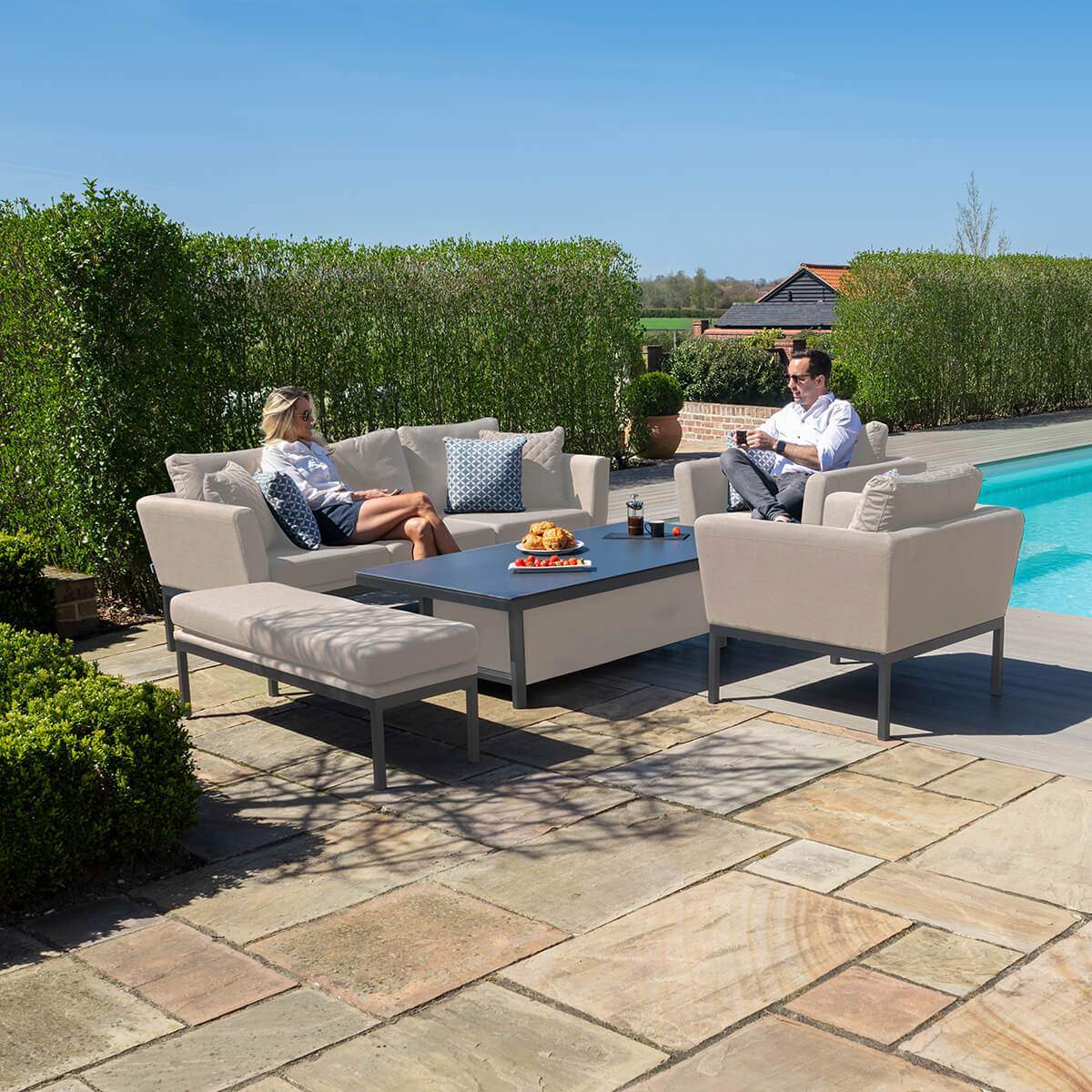 Maze - Outdoor Fabric Pulse 3 Seat Sofa Set
