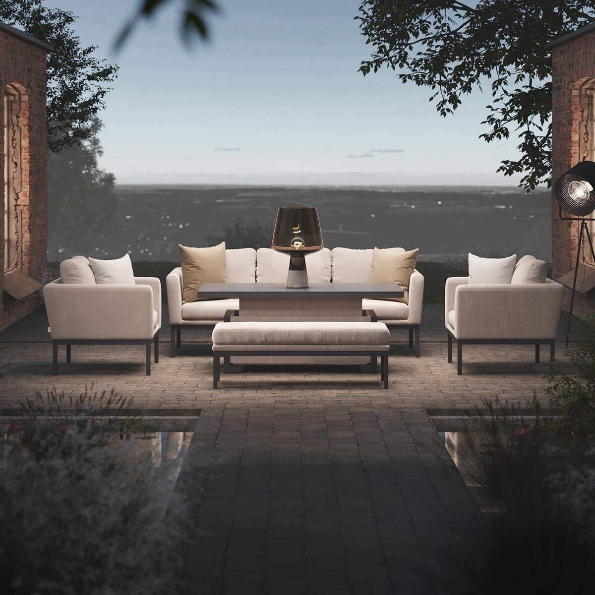 Maze - Outdoor Fabric Pulse 3 Seat Sofa Set