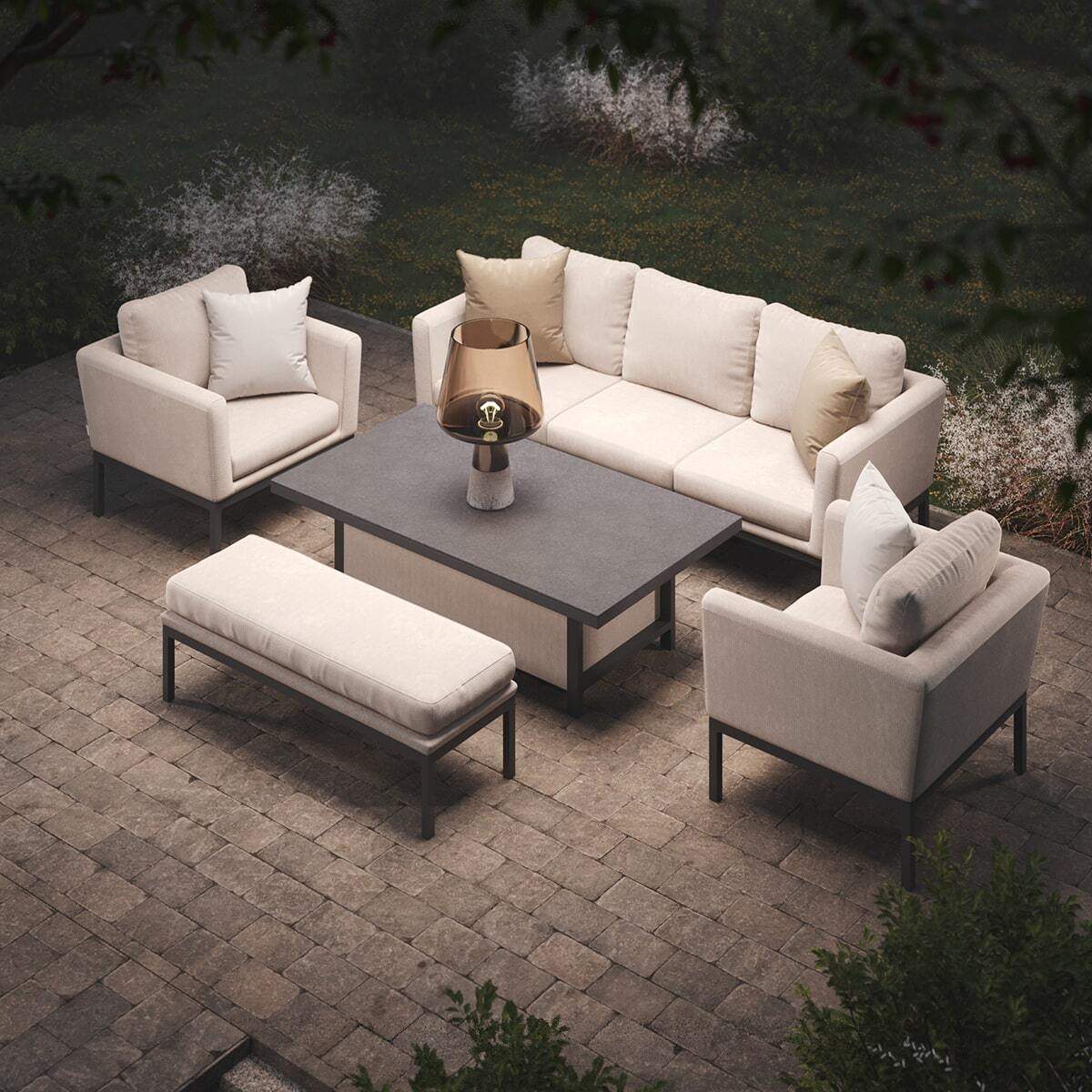 Maze - Outdoor Fabric Pulse 3 Seat Sofa Set