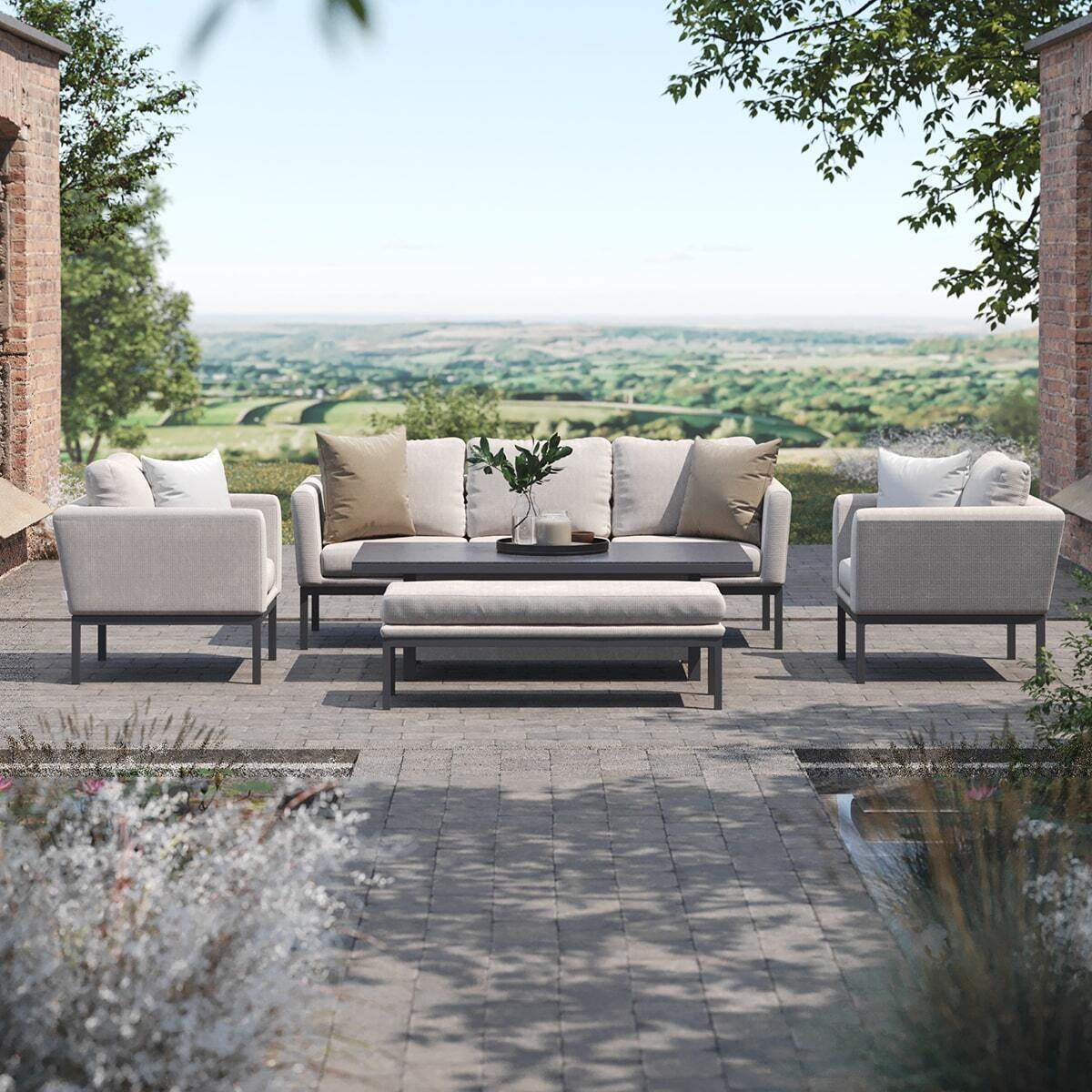 Maze - Outdoor Fabric Pulse 3 Seat Sofa Set