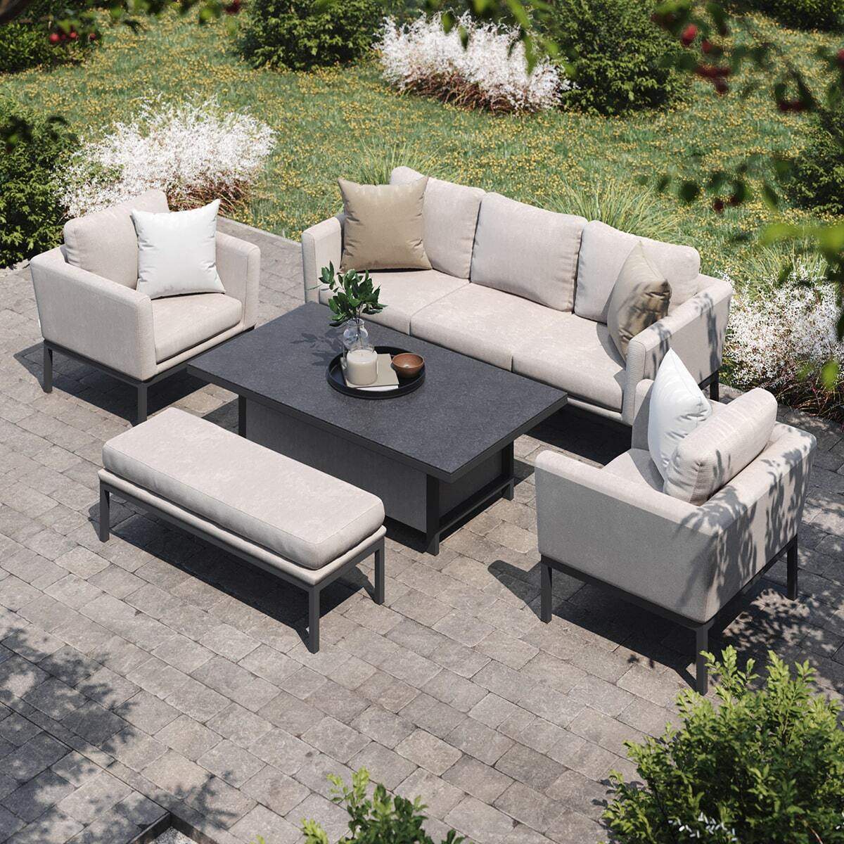 Maze - Outdoor Fabric Pulse 3 Seat Sofa Set