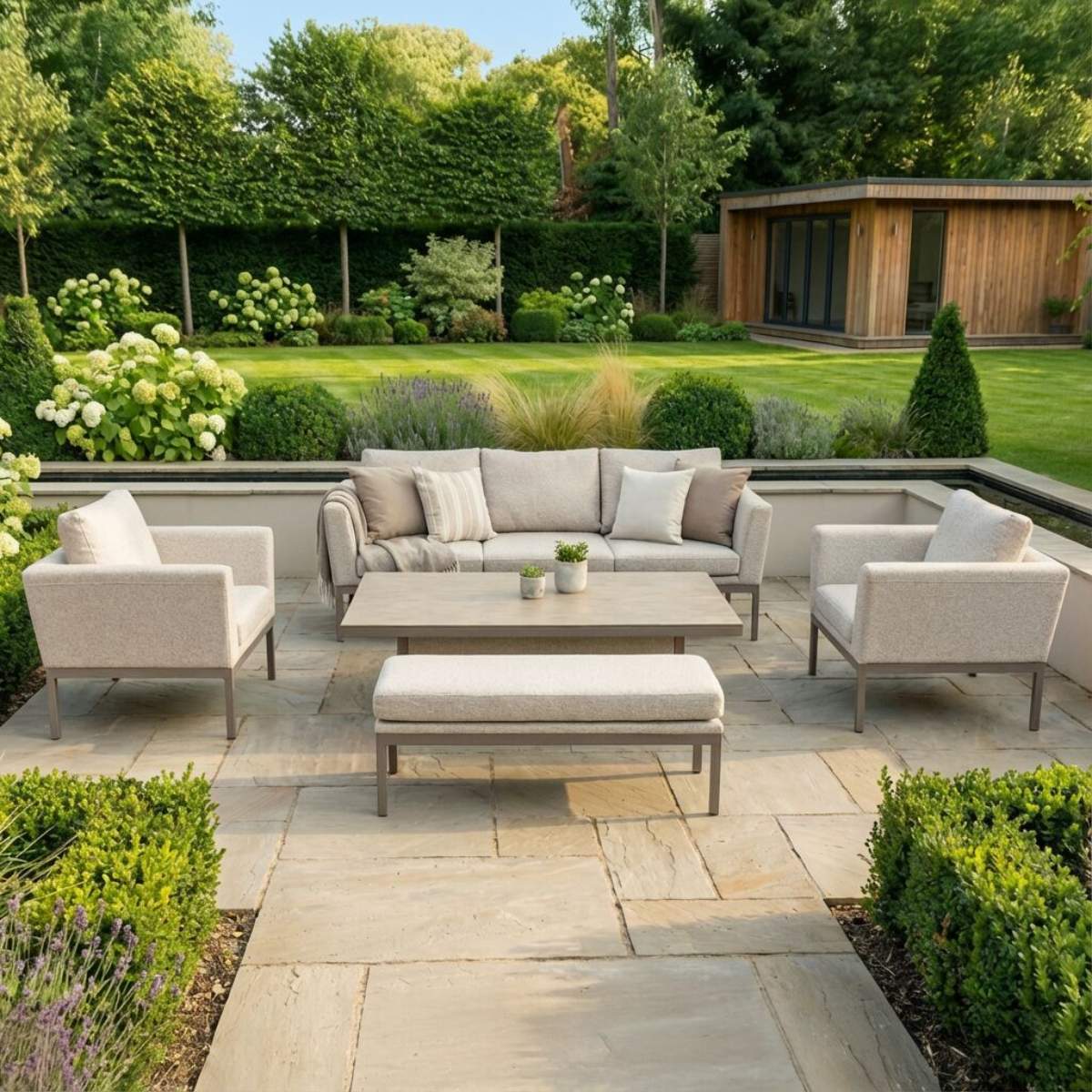 Maze - Outdoor Fabric Pulse 3 Seat Sofa Set