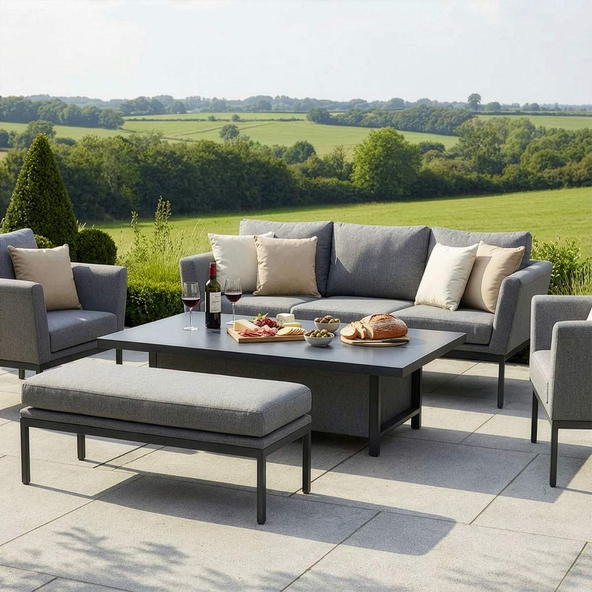 Maze - Outdoor Fabric Pulse 3 Seat Sofa Set