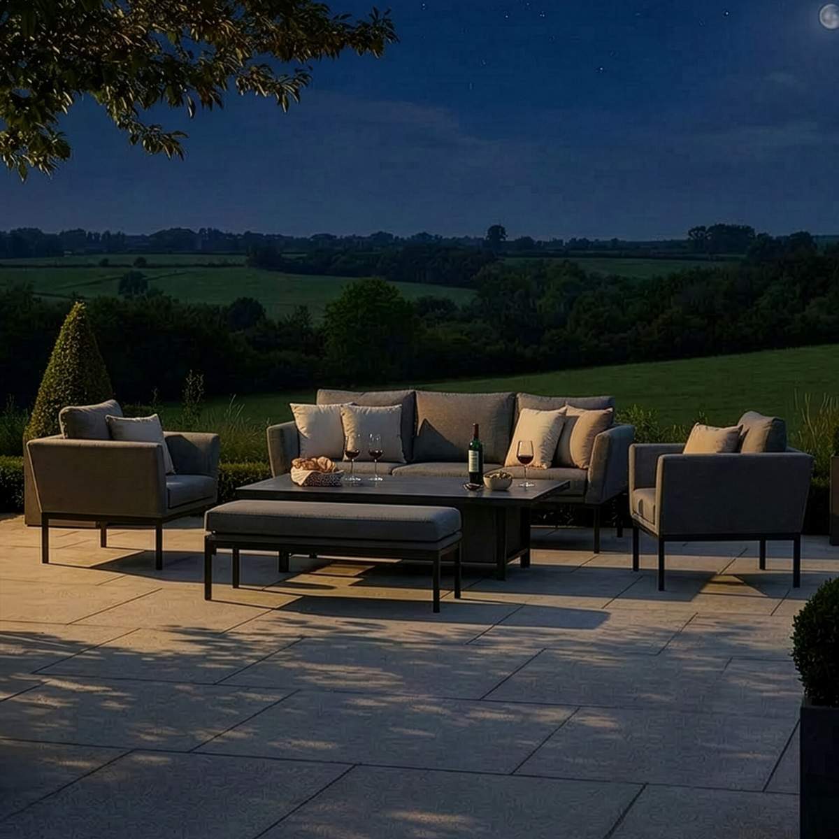 Maze - Outdoor Fabric Pulse 3 Seat Sofa Set