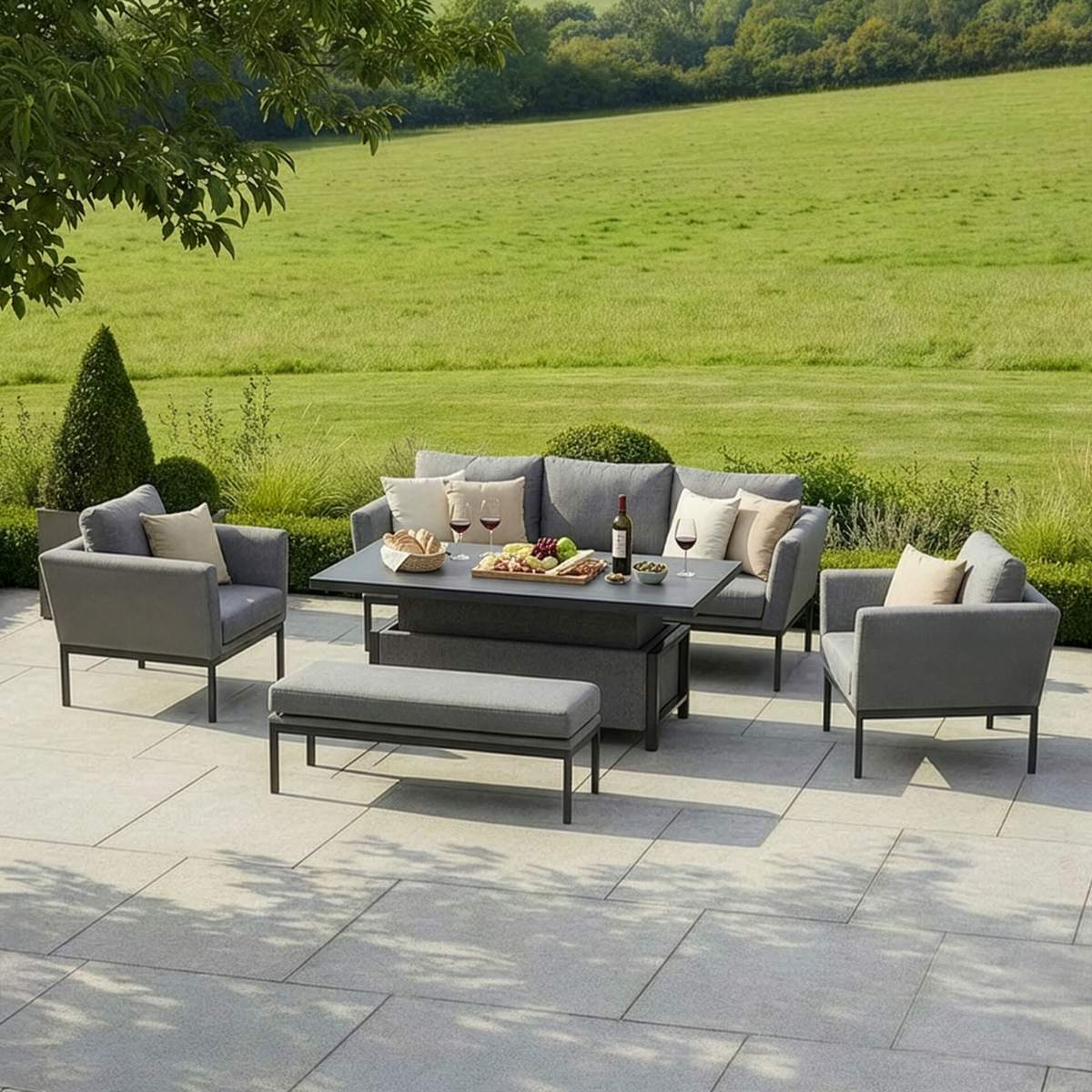 Maze - Outdoor Fabric Pulse 3 Seat Sofa Set