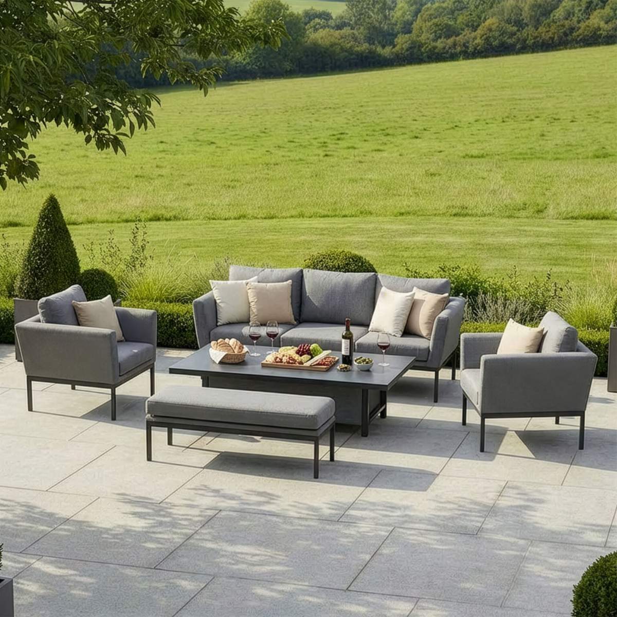 Maze - Outdoor Fabric Pulse 3 Seat Sofa Set