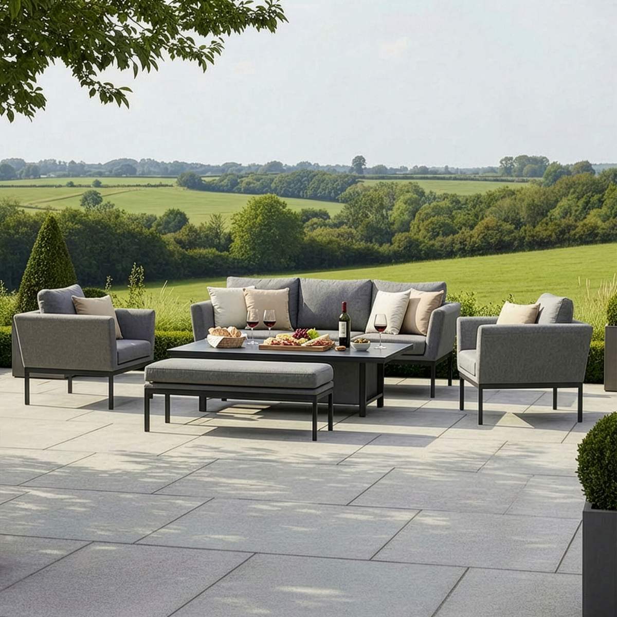 Maze - Outdoor Fabric Pulse 3 Seat Sofa Set