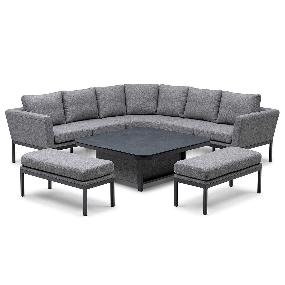 Maze - Outdoor Fabric Pulse Deluxe Square Corner Dining Set