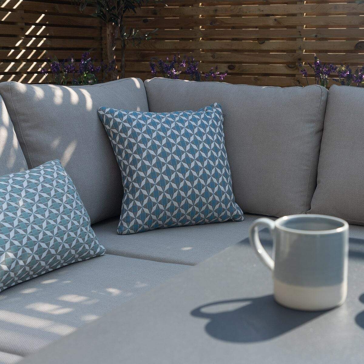 Maze - Outdoor Fabric Pulse Rectangular Corner Dining Set