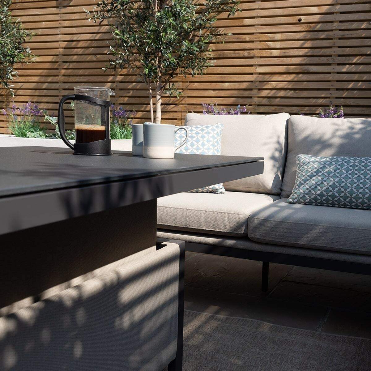 Maze - Outdoor Fabric Pulse Rectangular Corner Dining Set