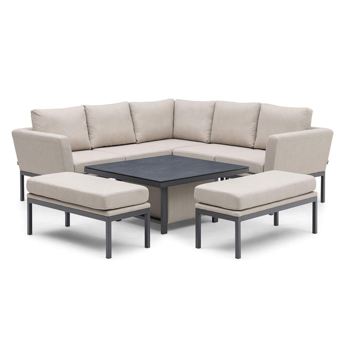 Maze - Outdoor Fabric Pulse Square Corner Dining Set