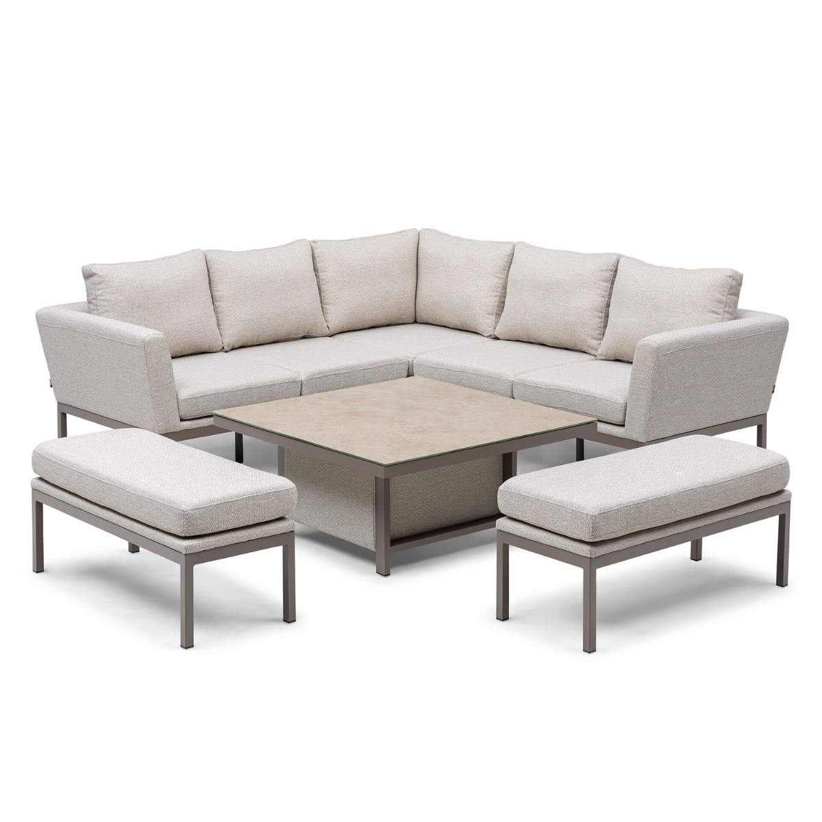 Maze - Outdoor Fabric Pulse Square Corner Dining Set
