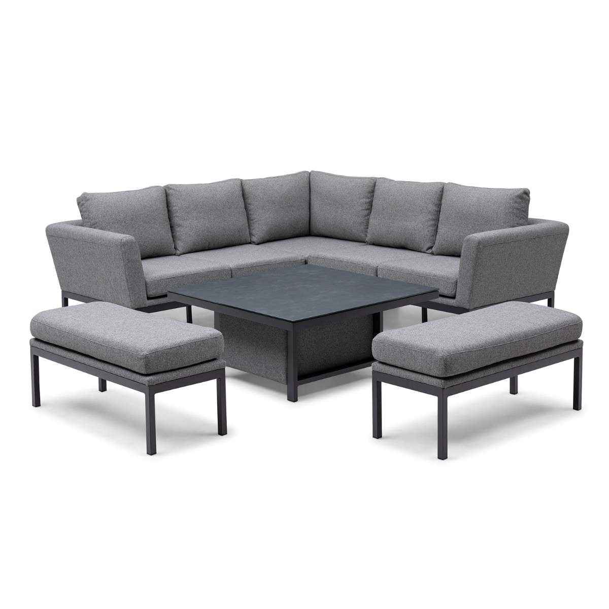 Maze - Outdoor Fabric Pulse Square Corner Dining Set