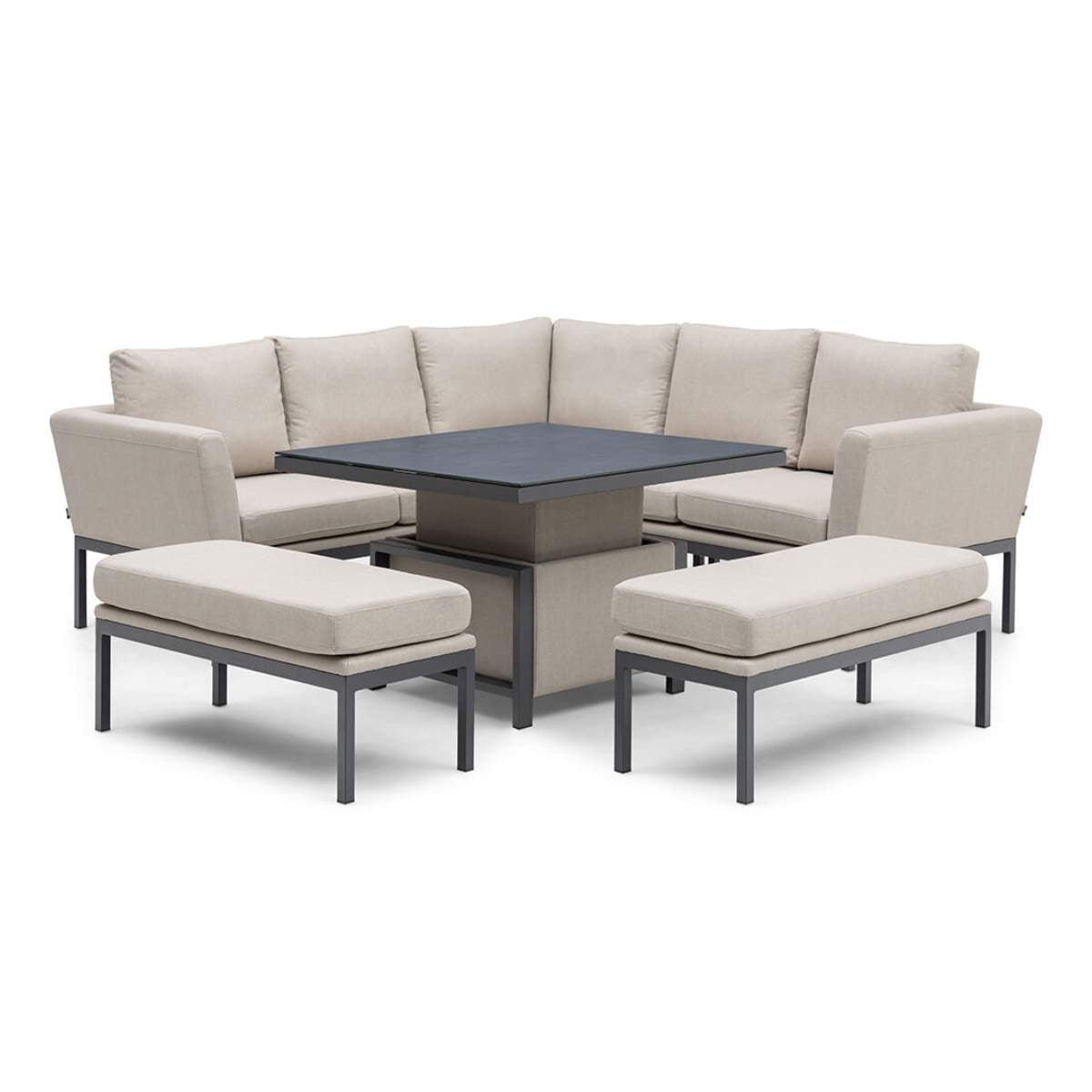 Maze - Outdoor Fabric Pulse Square Corner Dining Set