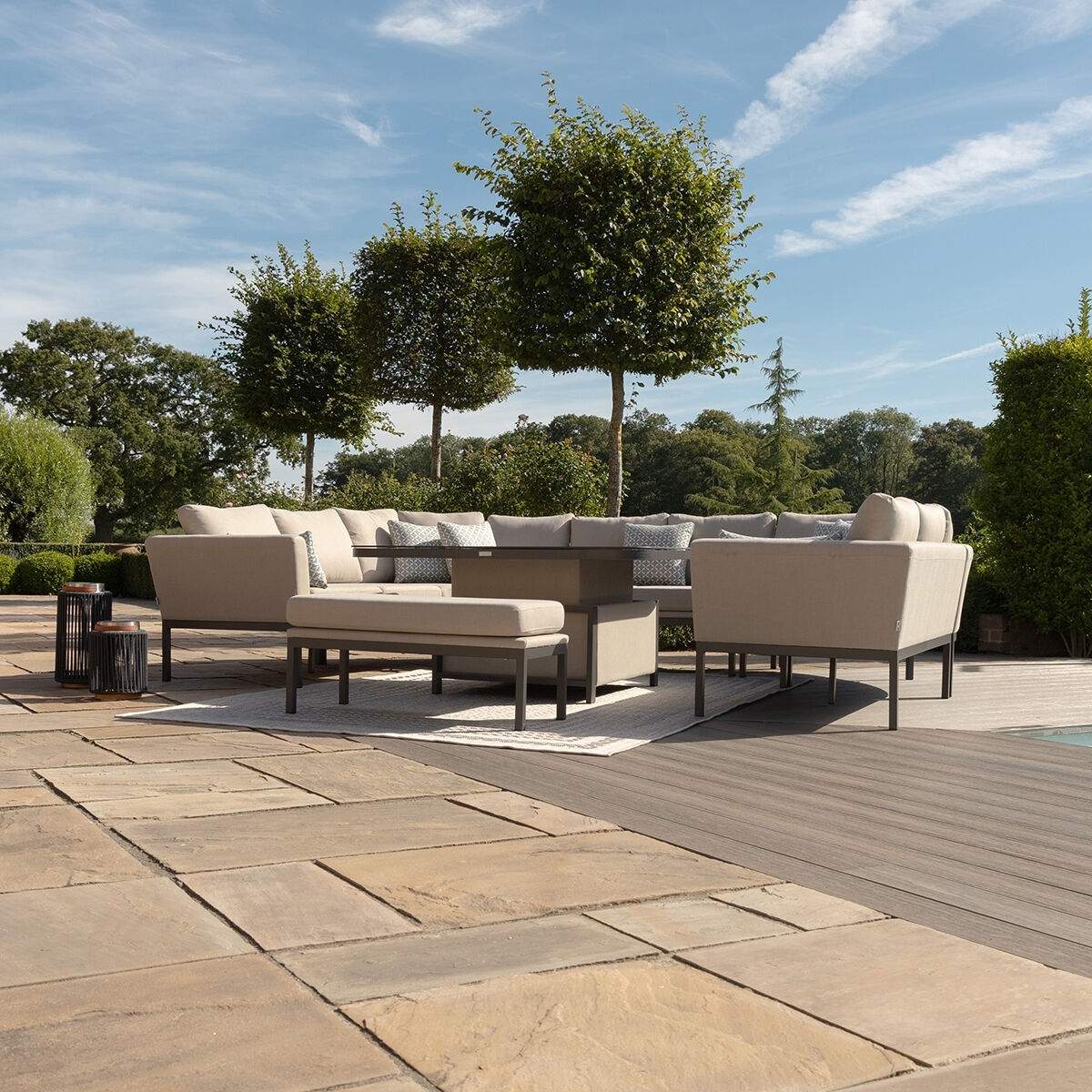 Maze - Outdoor Fabric Pulse U Shape Corner Dining Set