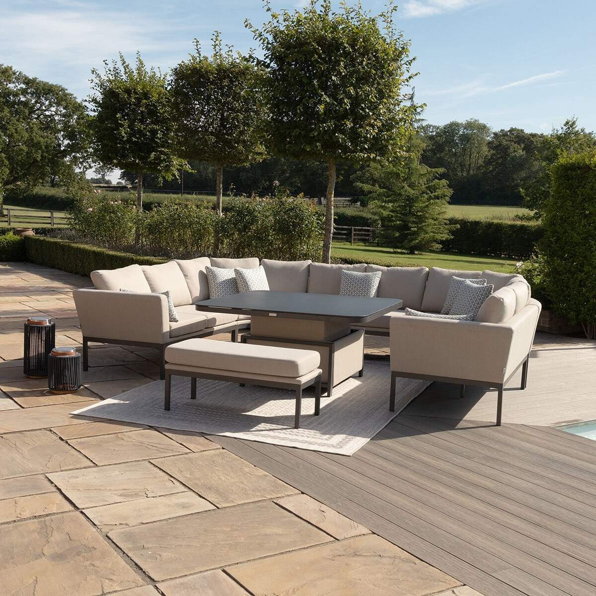 Maze - Outdoor Fabric Pulse U Shape Corner Dining Set