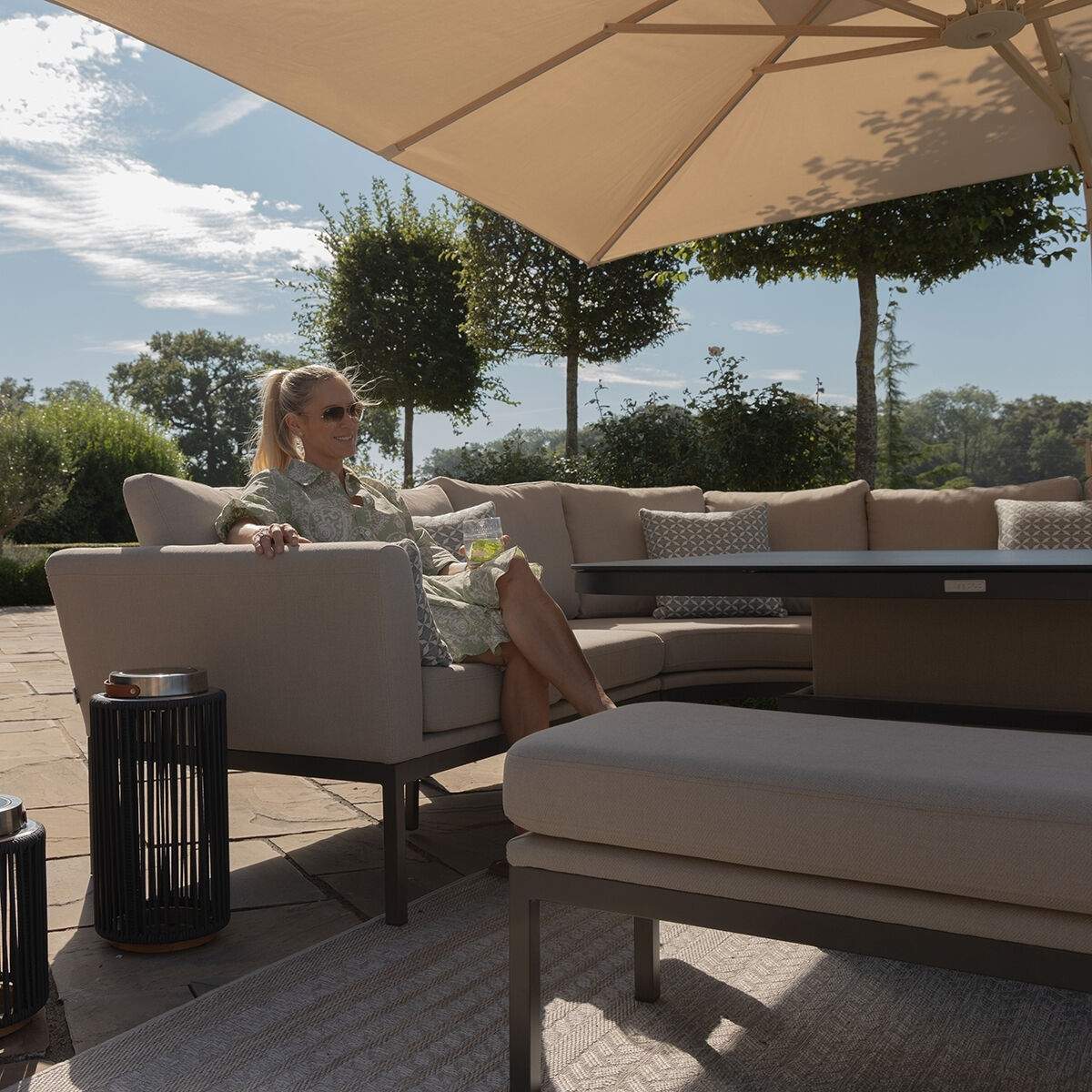Maze - Outdoor Fabric Pulse U Shape Corner Dining Set