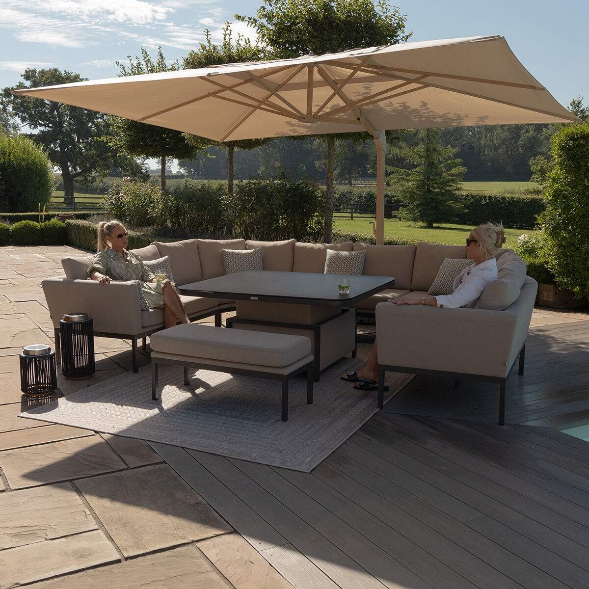 Maze - Outdoor Fabric Pulse U Shape Corner Dining Set