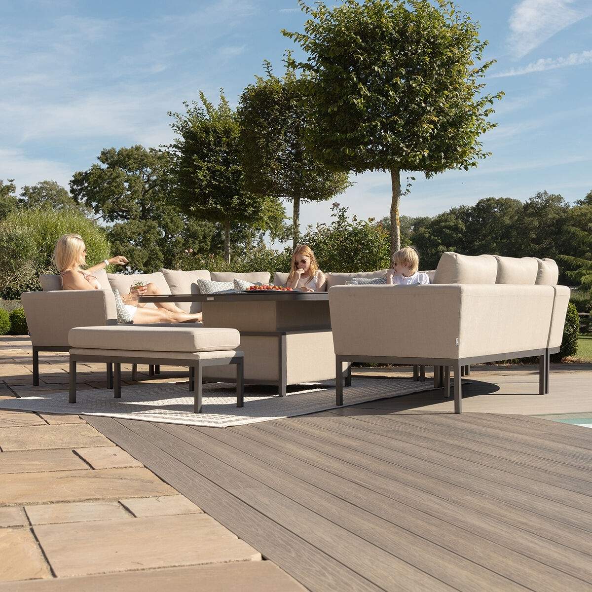 Maze - Outdoor Fabric Pulse U Shape Corner Dining Set