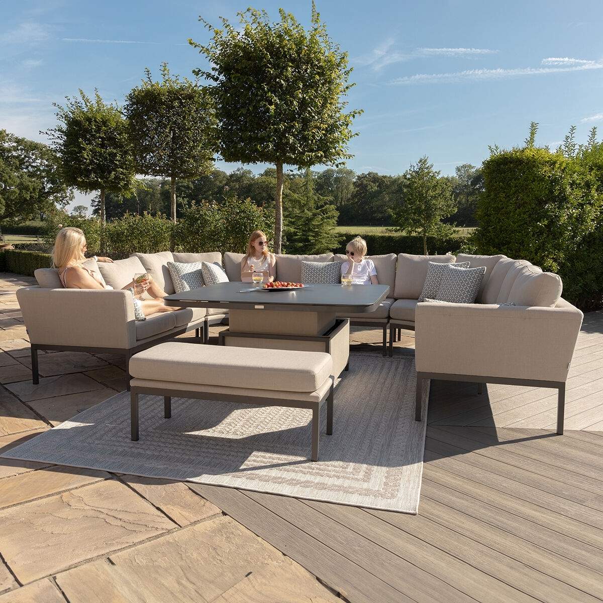 Maze - Outdoor Fabric Pulse U Shape Corner Dining Set