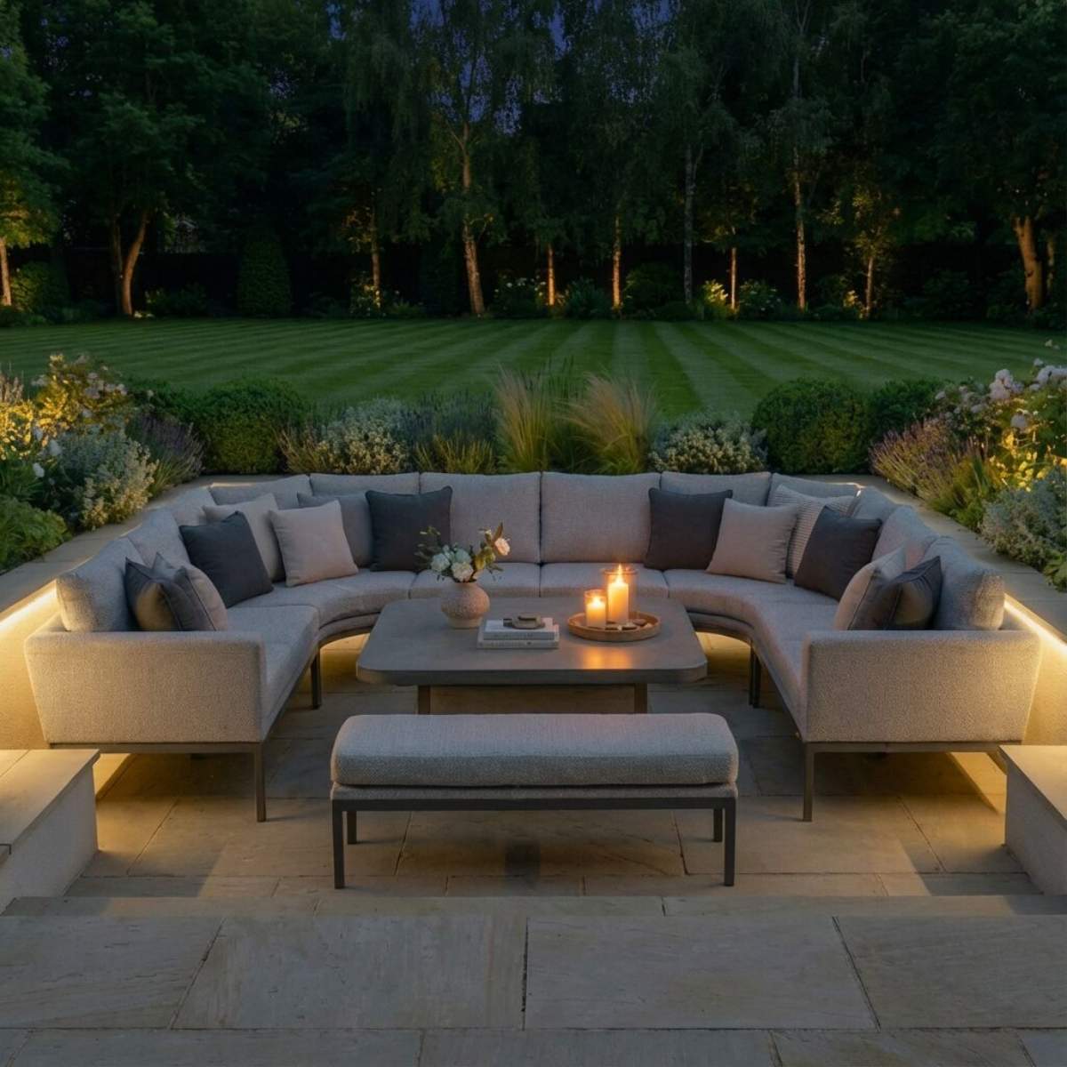 Maze - Outdoor Fabric Pulse U Shape Corner Dining Set