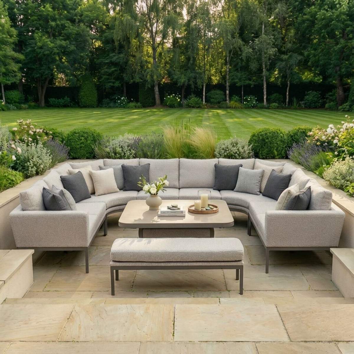 Maze - Outdoor Fabric Pulse U Shape Corner Dining Set