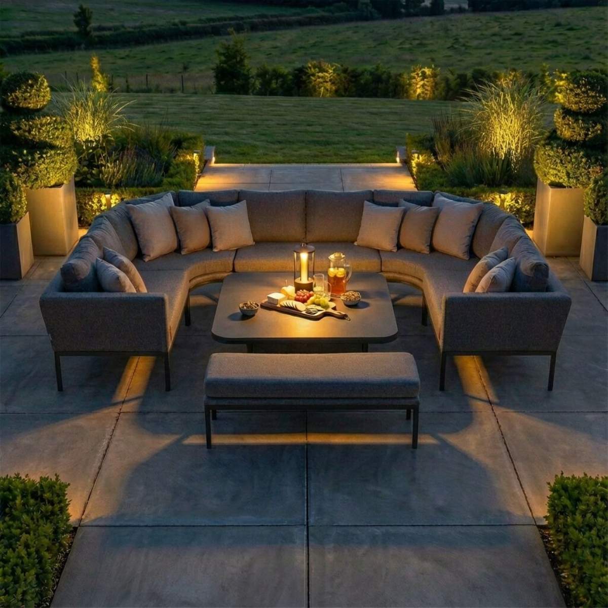 Maze - Outdoor Fabric Pulse U Shape Corner Dining Set
