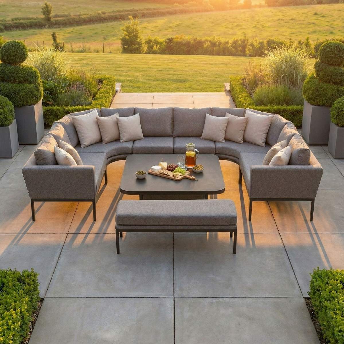 Maze - Outdoor Fabric Pulse U Shape Corner Dining Set