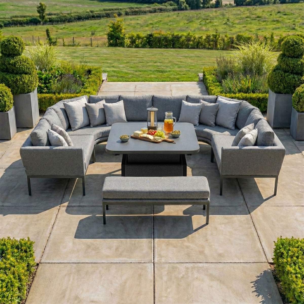 Maze - Outdoor Fabric Pulse U Shape Corner Dining Set