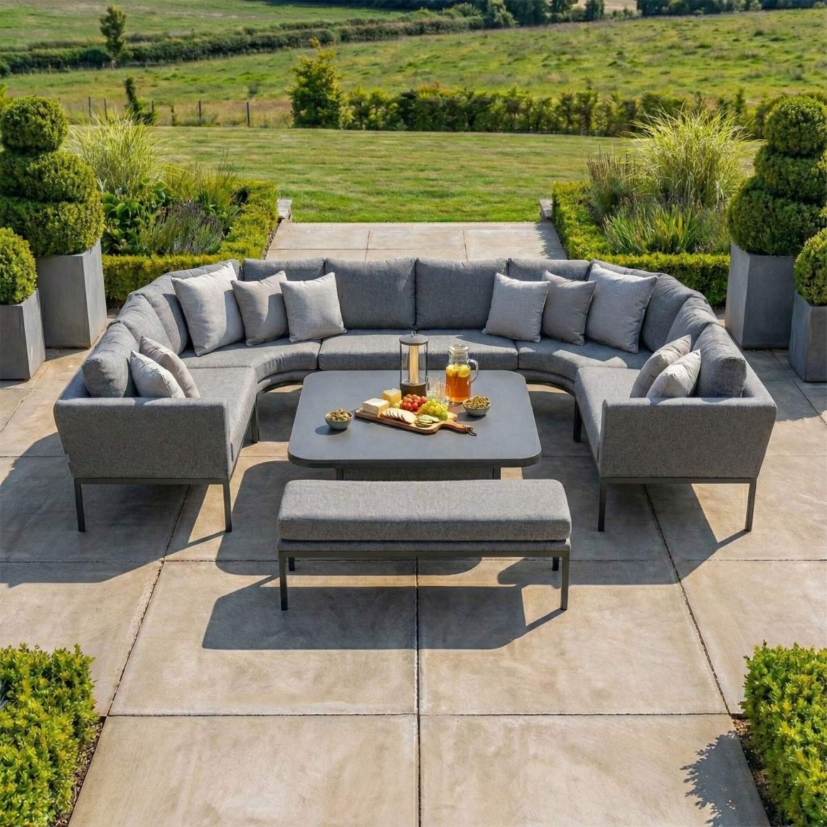 Maze - Outdoor Fabric Pulse U Shape Corner Dining Set