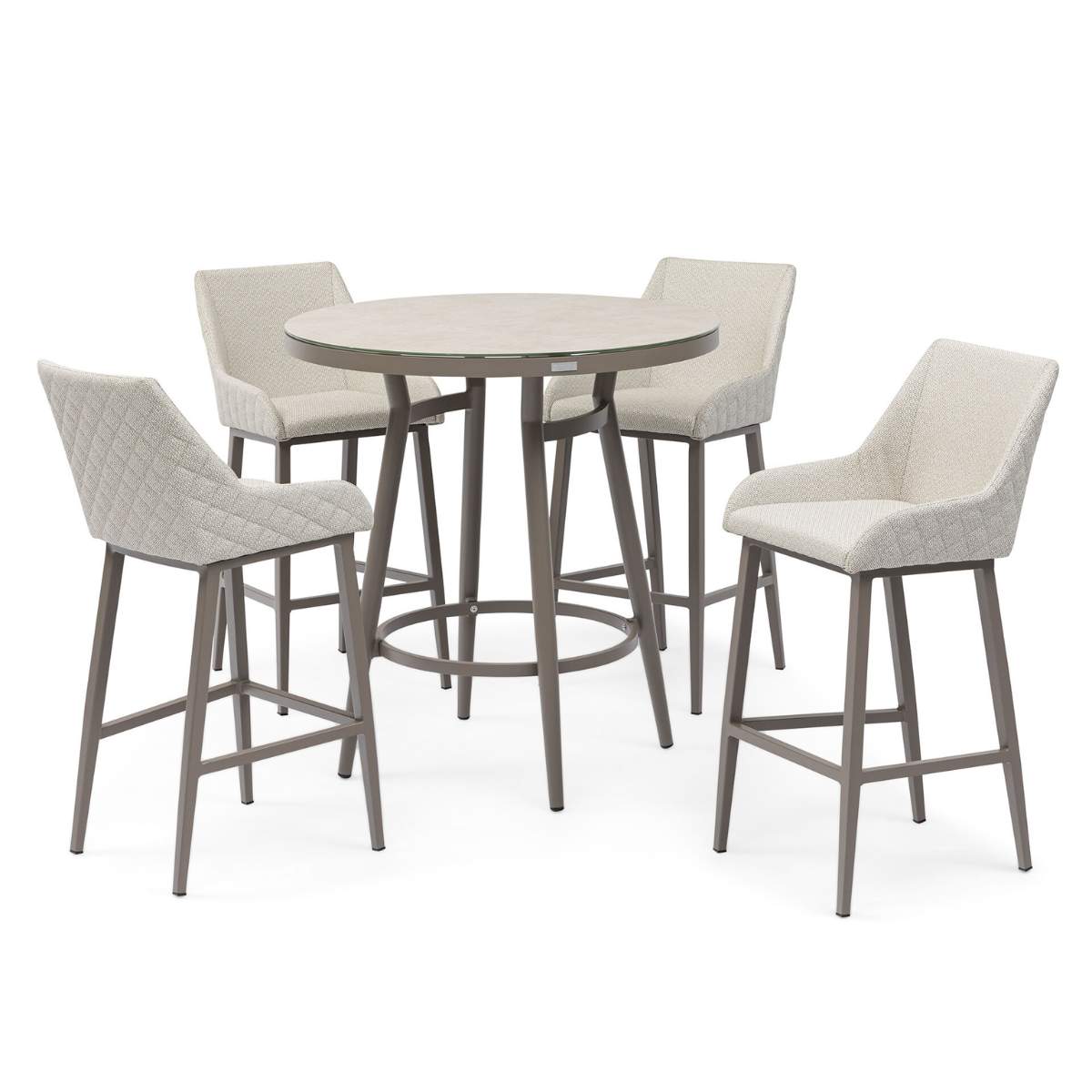 Maze - Outdoor Fabric Regal 4 Seat Round Bar Set