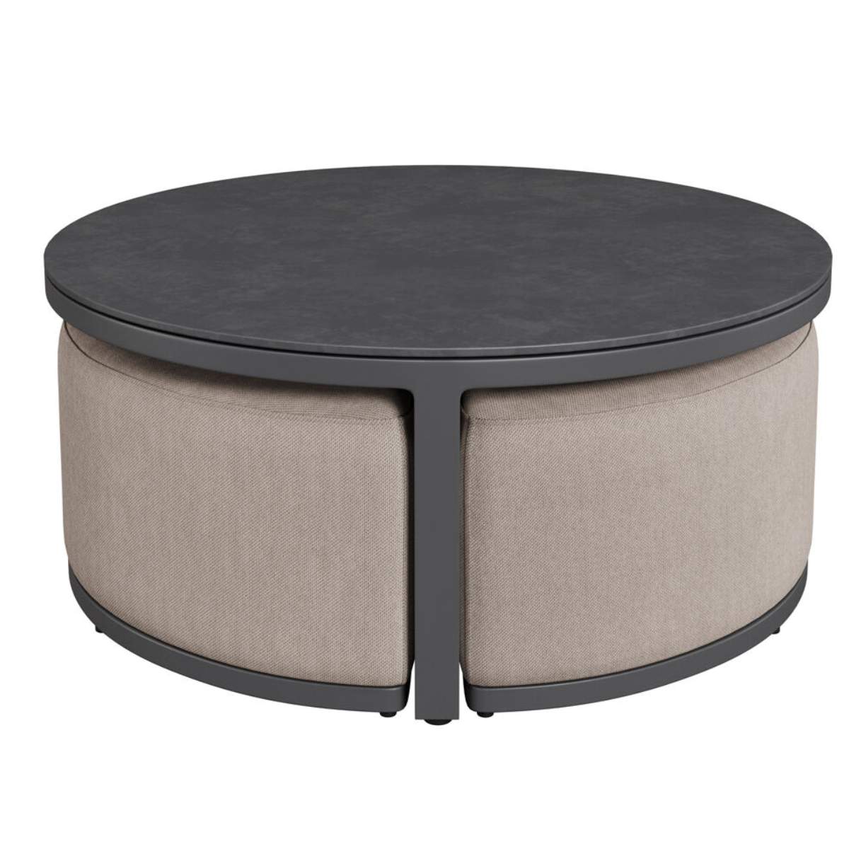 Maze - Outdoor Fabric Round Coffee Table
