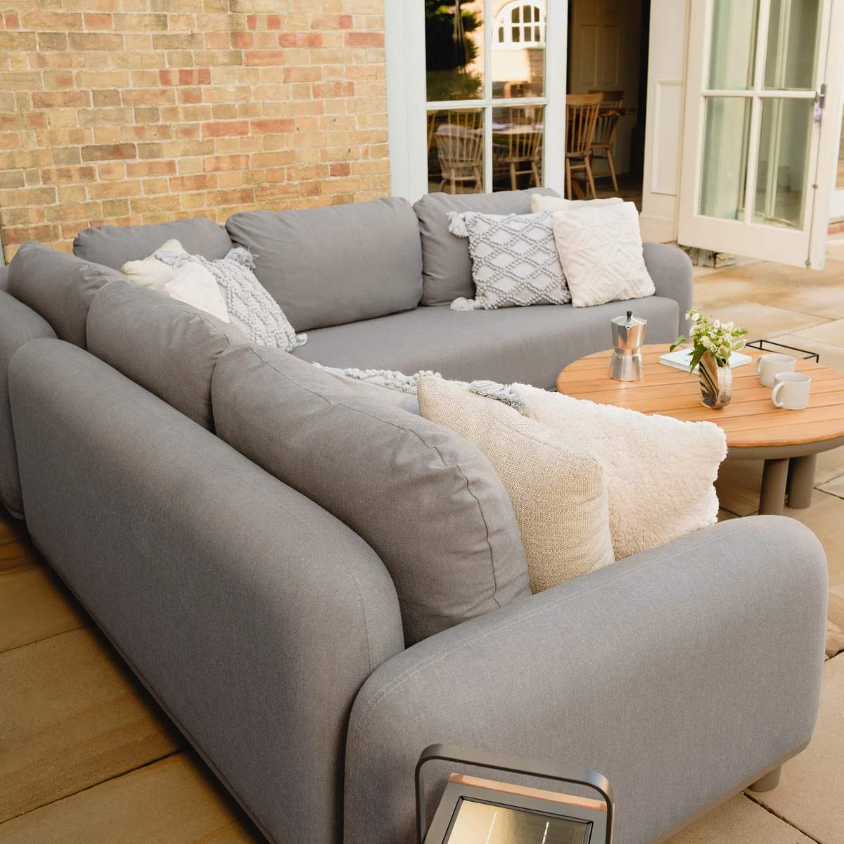 Maze Outdoor Fabric Sicily Corner Sofa Set