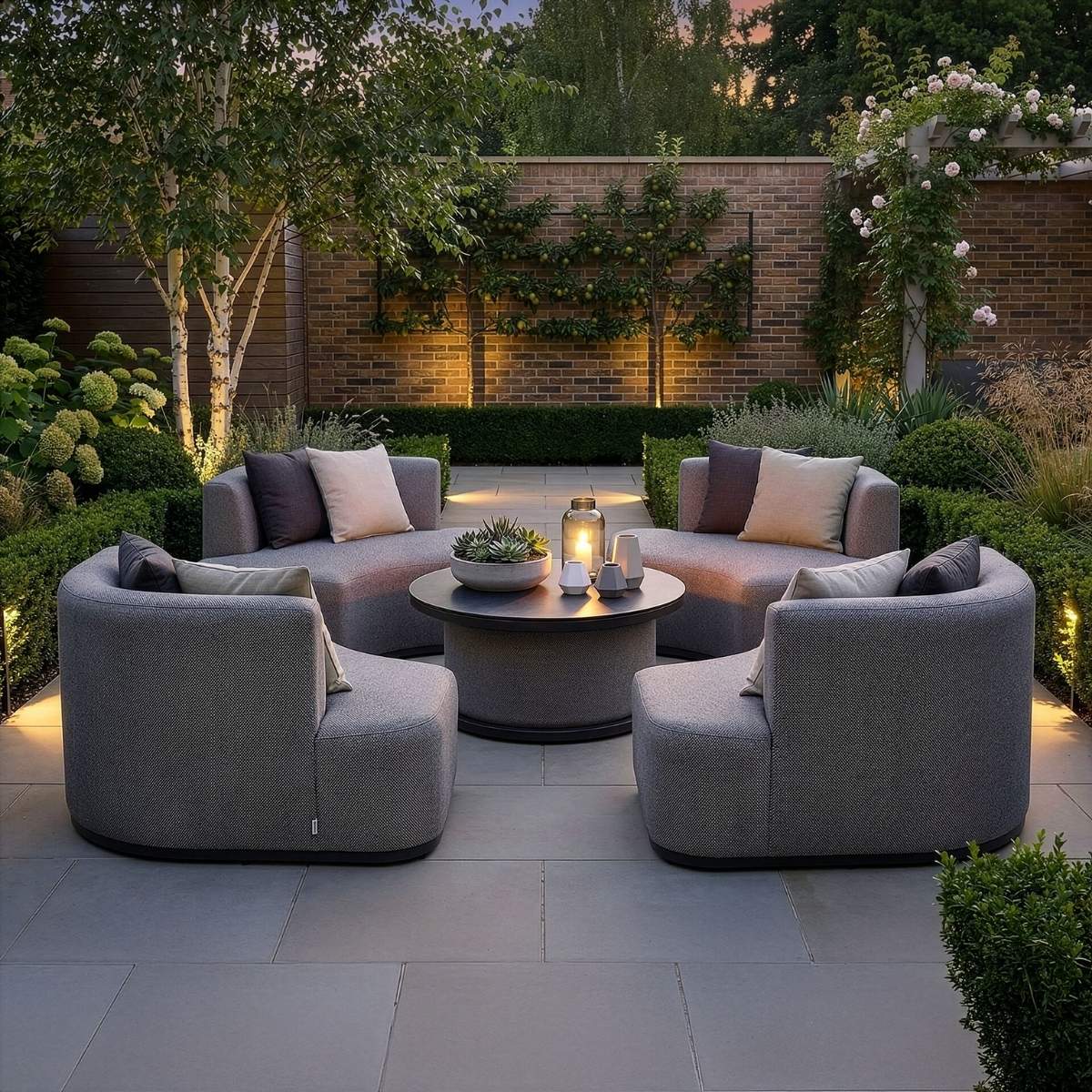 Maze - Outdoor Fabric Snug Lifestyle Suite