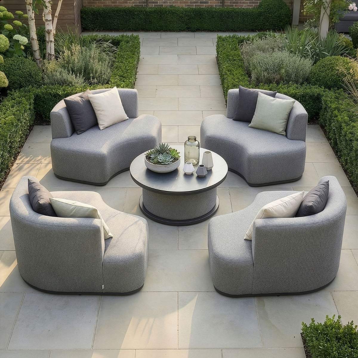 Maze - Outdoor Fabric Snug Lifestyle Suite