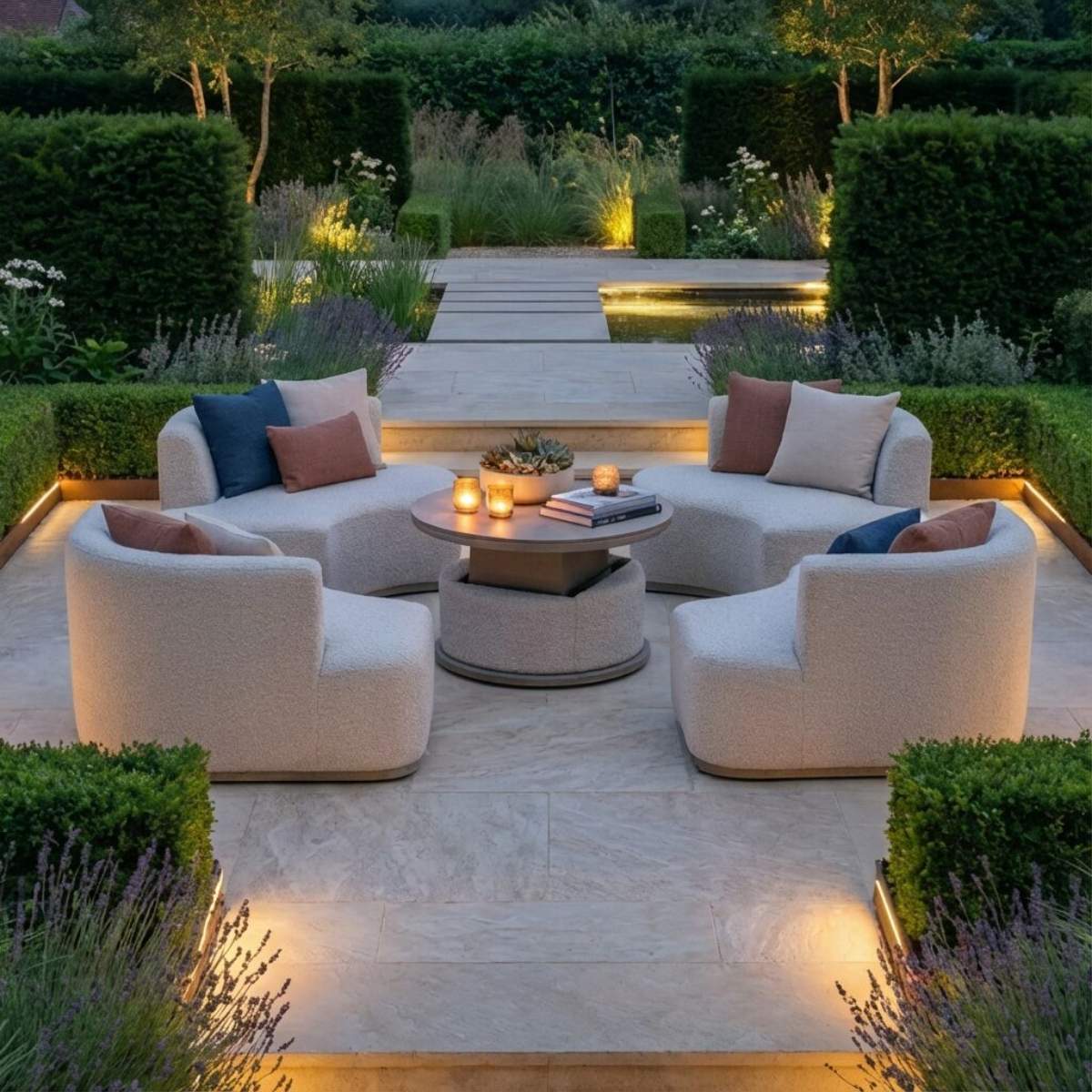 Maze - Outdoor Fabric Snug Lifestyle Suite