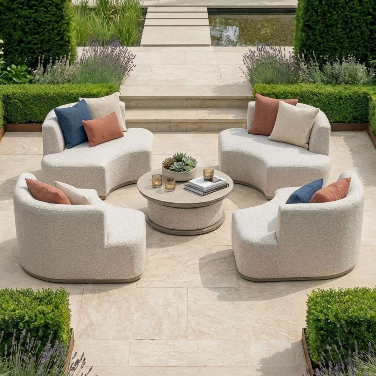 Maze - Outdoor Fabric Snug Lifestyle Suite