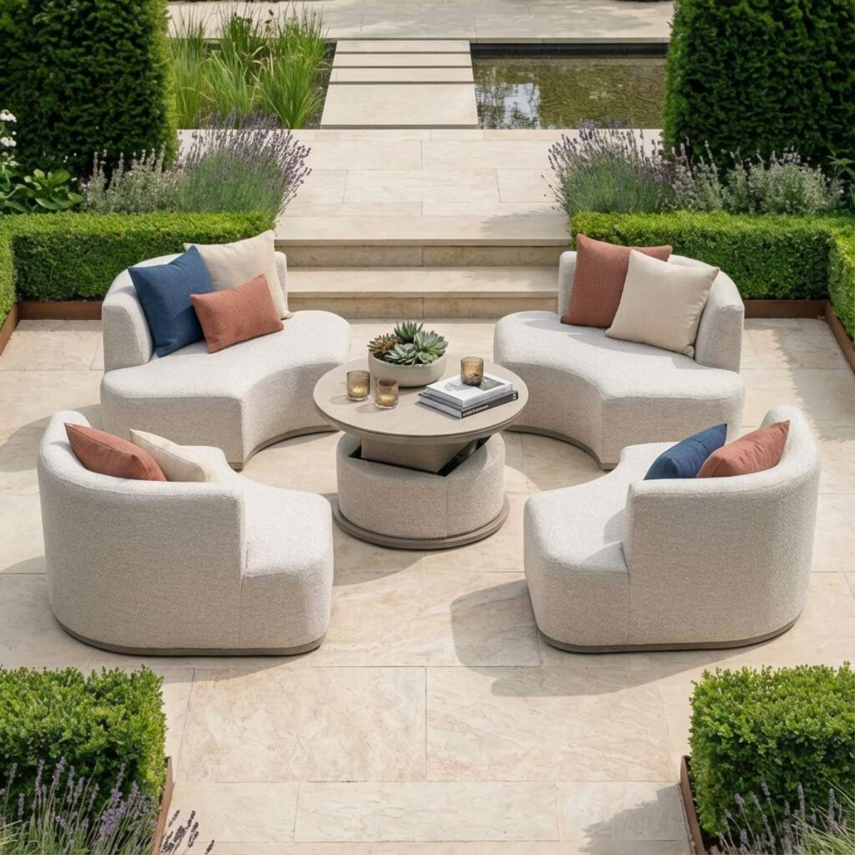 Maze - Outdoor Fabric Snug Lifestyle Suite
