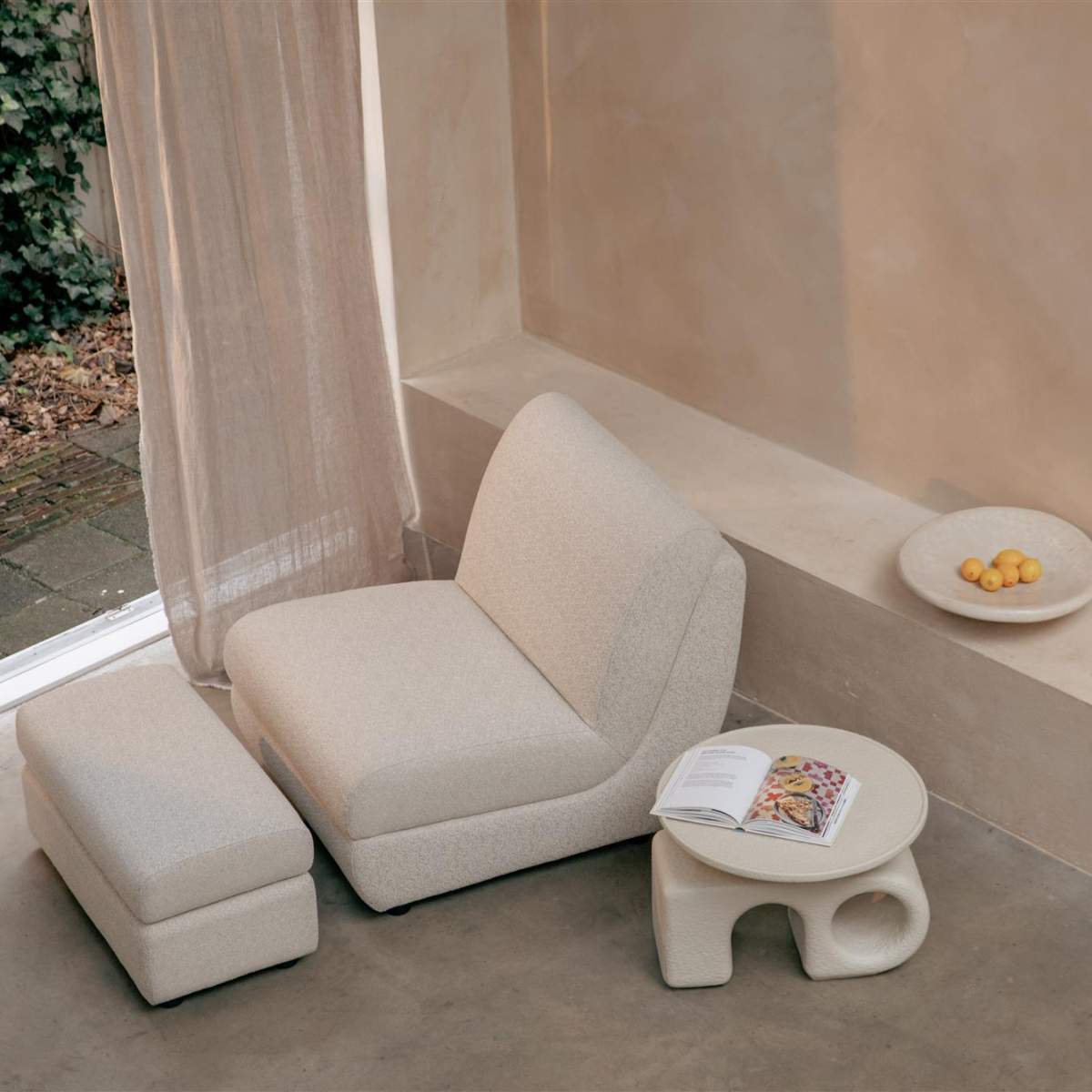 Zuiver Outdoor Footstool/Pouf Mississippi