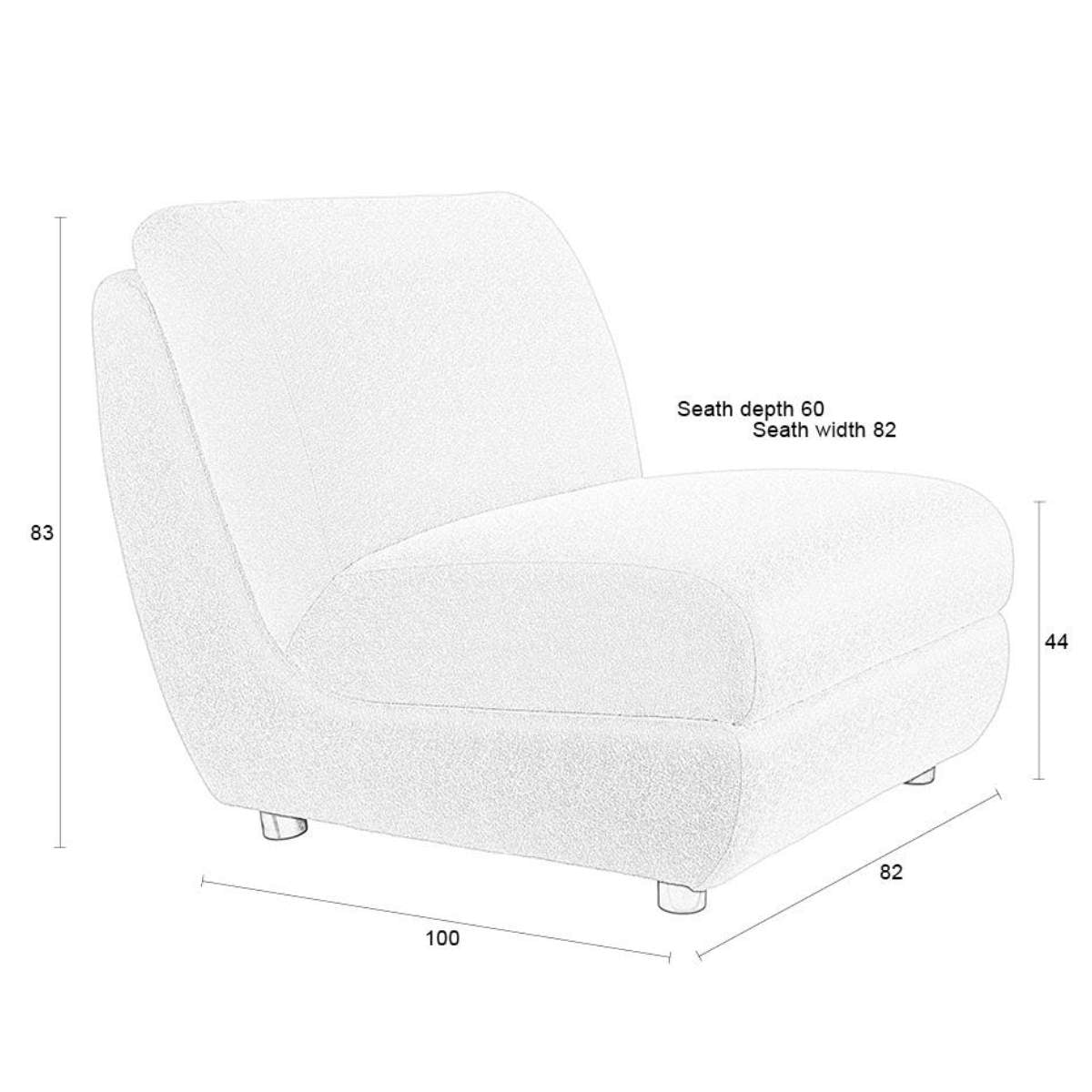 Zuiver Outdoor Lounge Chair Mississippi
