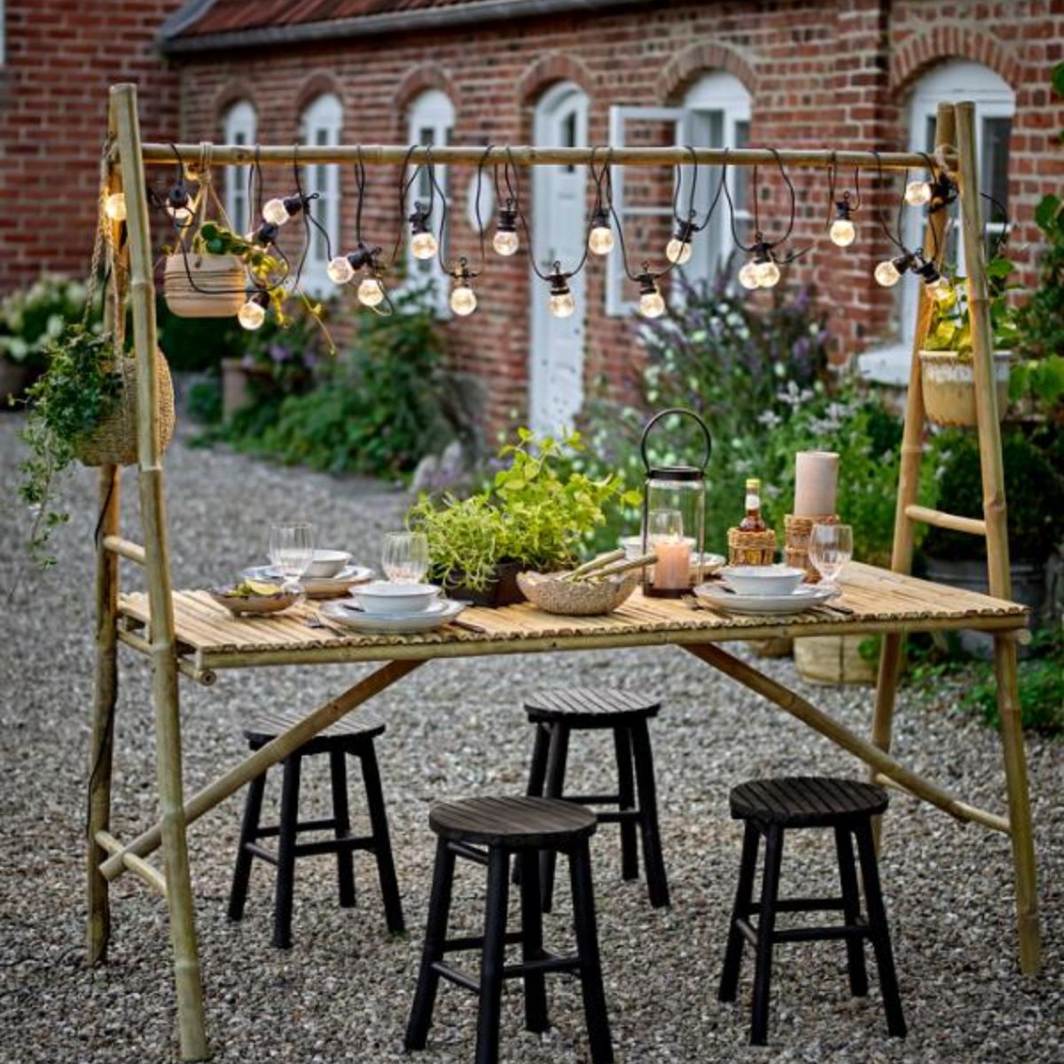 Bloomingville Outdoor Malo Bamboo Dining Table - Natural