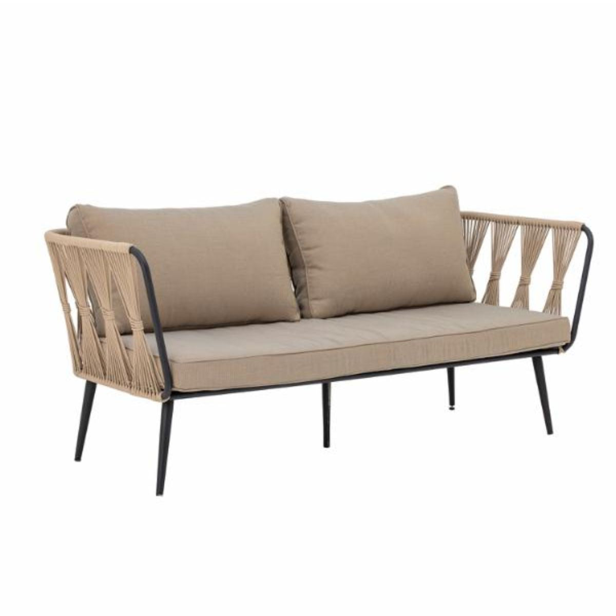 Bloomingville Outdoor Metal Pavone Sofa - Brown