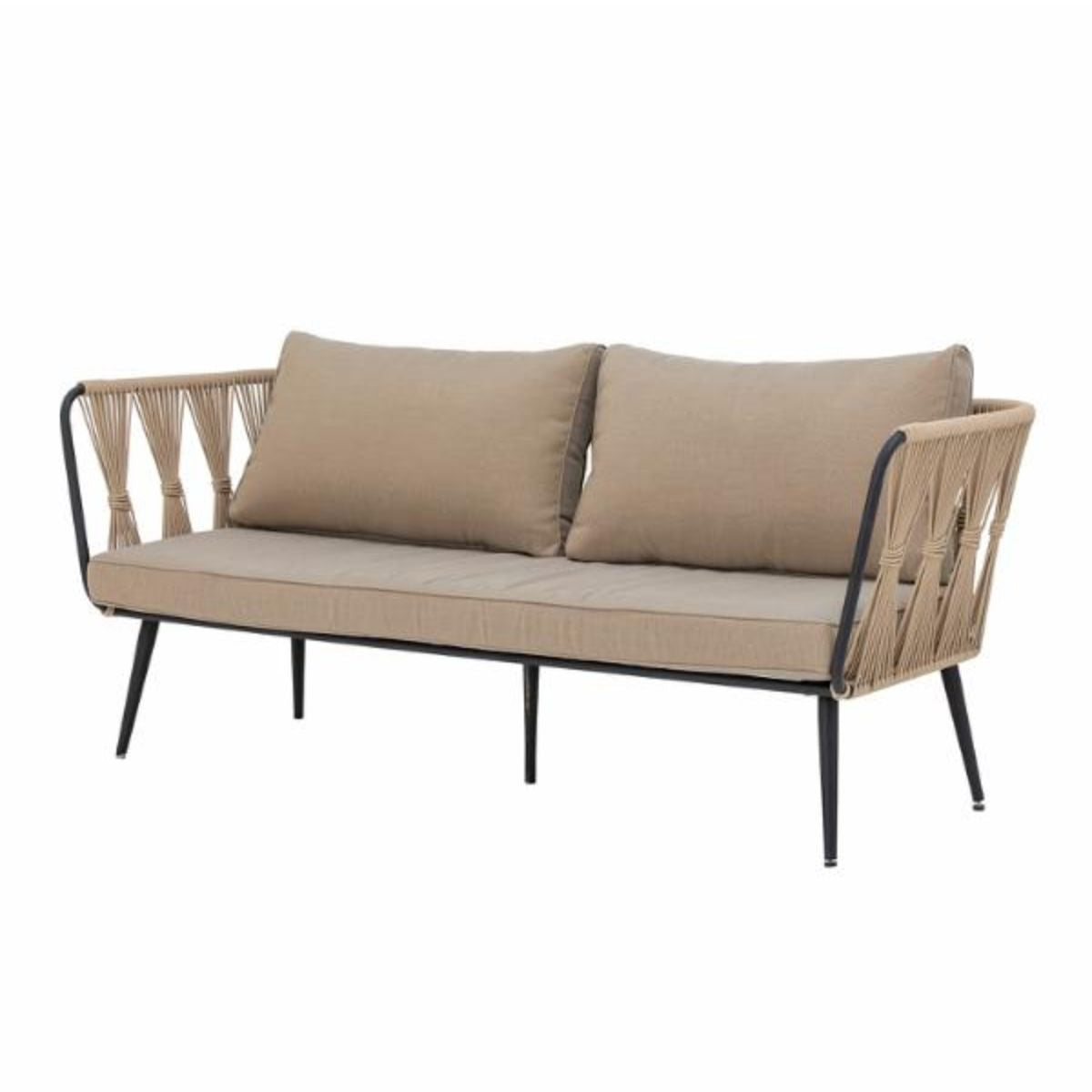 Bloomingville Outdoor Metal Pavone Sofa - Brown