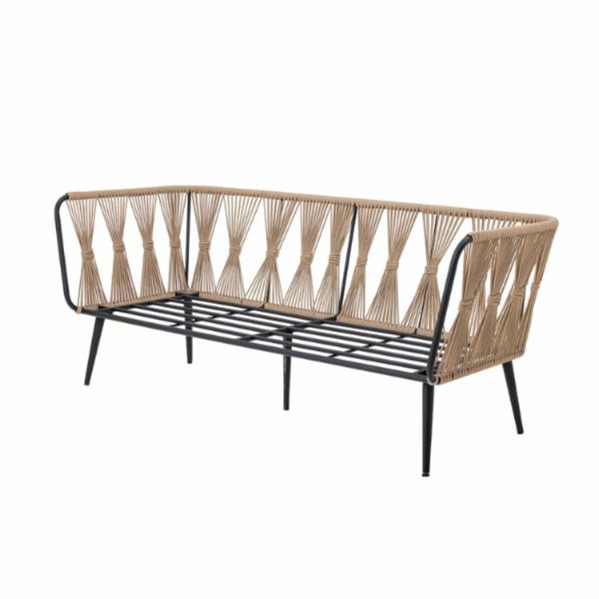 Bloomingville Outdoor Metal Pavone Sofa - Brown