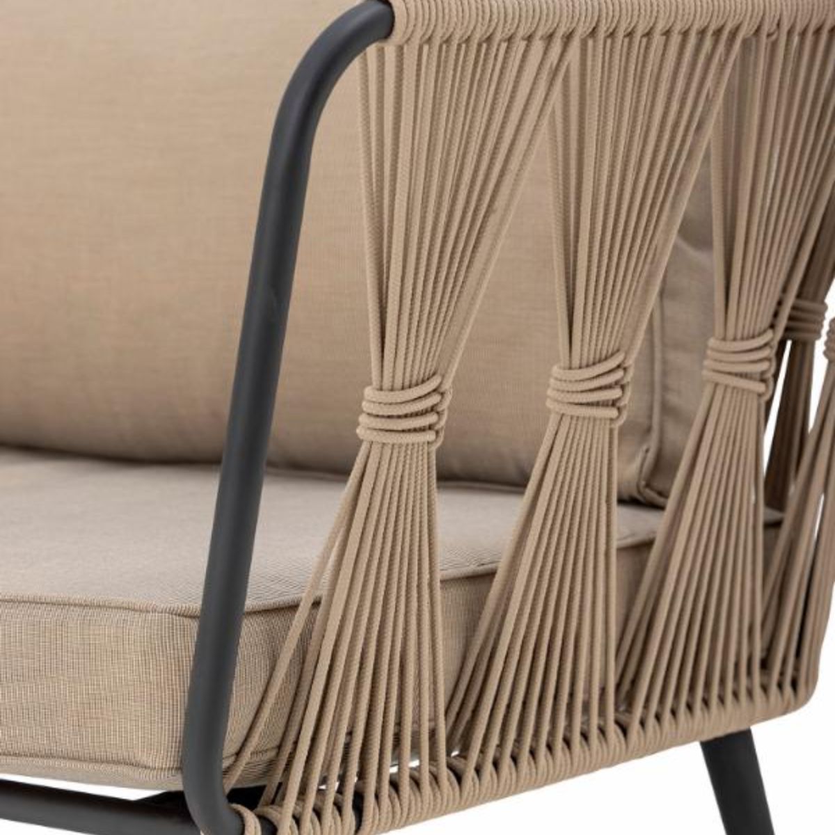 Bloomingville Outdoor Metal Pavone Sofa - Brown