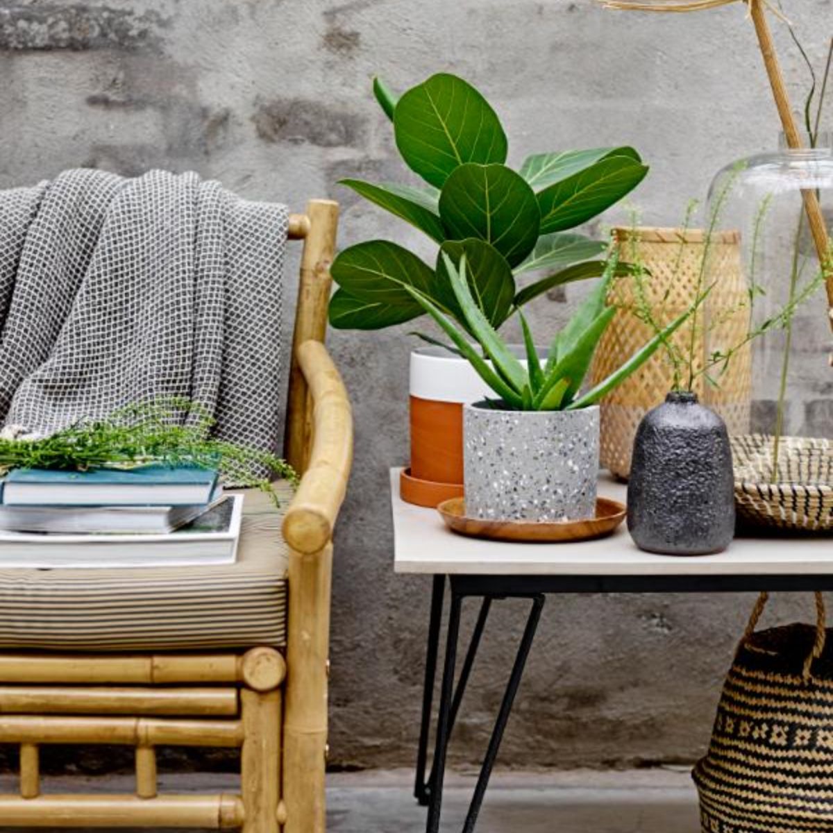 Bloomingville Outdoor Mundo Fiber Cement Coffee Table - Natural